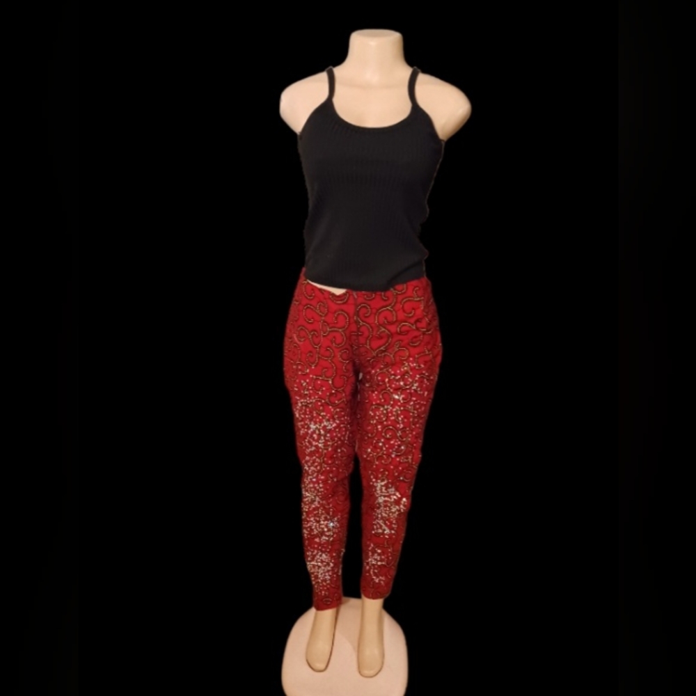 Custom Ankara Pants And Tank set